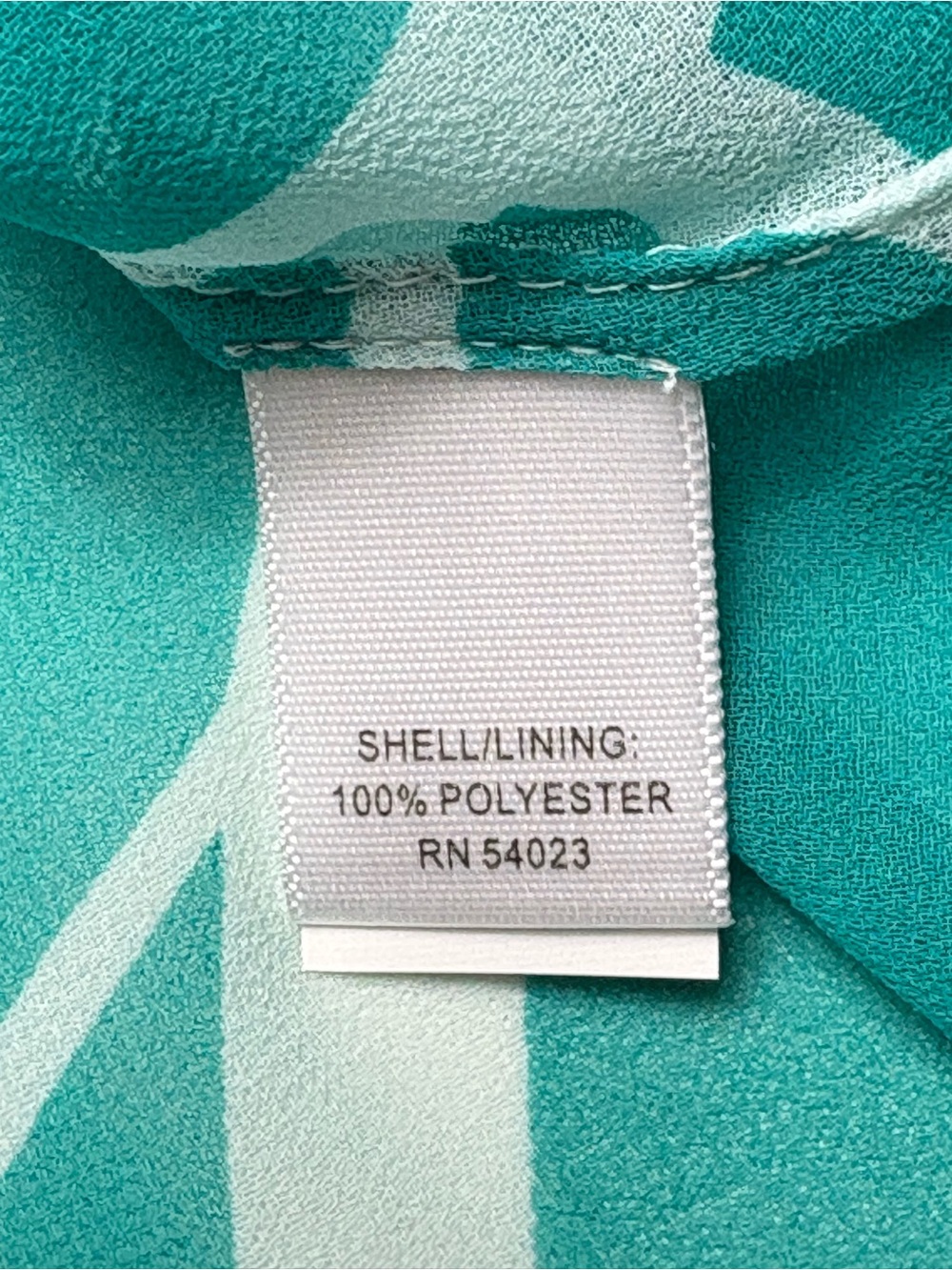 NWT Banana Republic Olympus Turquoise Geometric Sheer Blouse & Cami Size M $80 - Picture 9 of 11